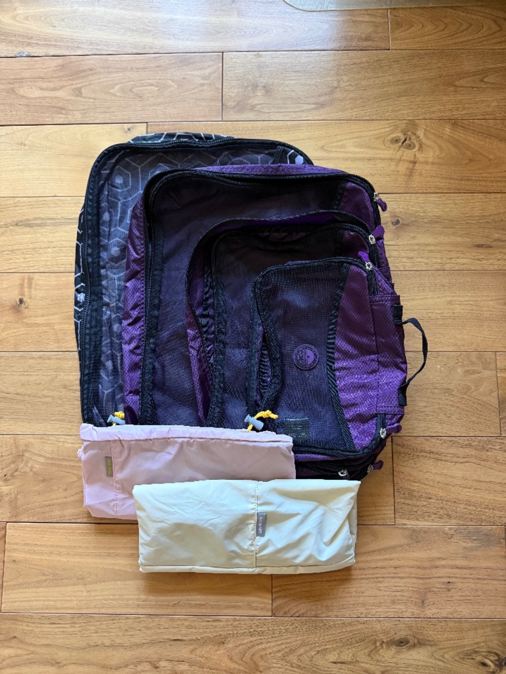 Austin House 6-Pc Packing Cube & Shoe Bag Travel Organizer Set